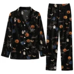 detroit tigers long pajama set customized icon confetti black best selling.webp