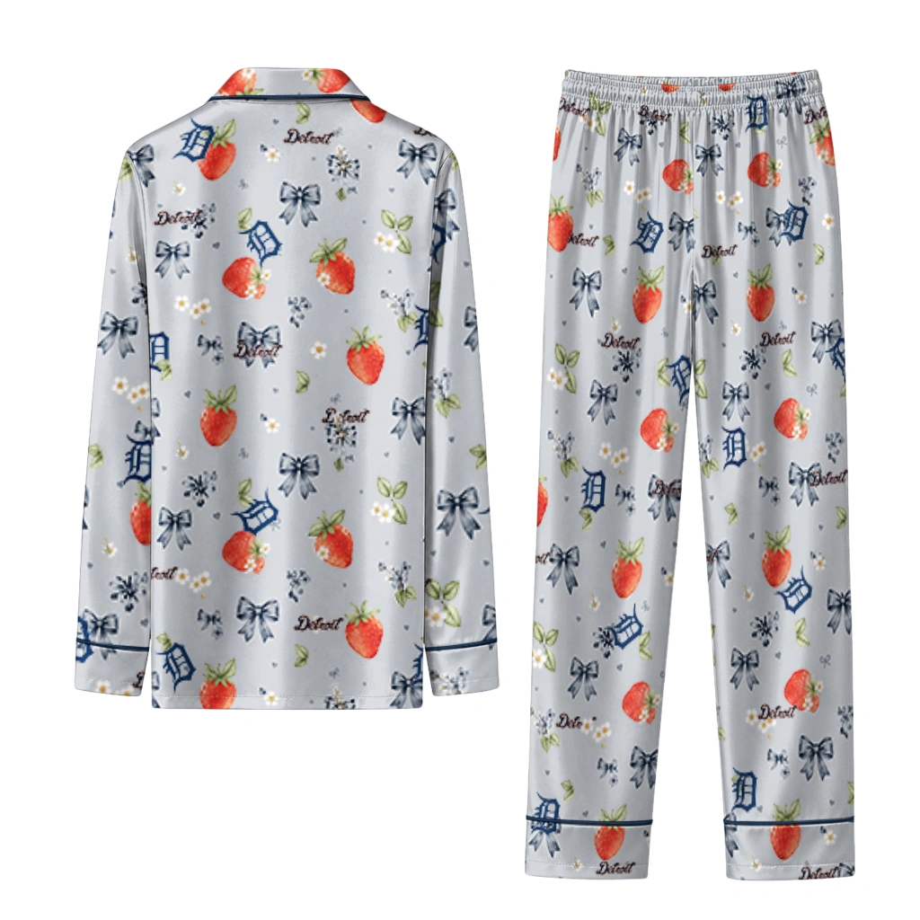 detroit tigers long pajama set personalized ribbon florals navy fashion forward.webp detroit tigers long pajama set personalized ribbon florals navy fashion forward.webp