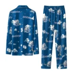 Drake Bulldogs Long Pajama Set Customized Cloud Stars Blue Best Selling