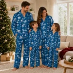 Drake Bulldogs Long Pajama Set Customized Heart Charms Blue Best Selling