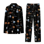 Drake Bulldogs Long Pajama Set Customized Icon Confetti Black Best Selling