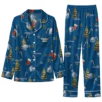 Drake Bulldogs Long Pajama Set - Customized Sprig Scatter Blue 1 Drake Bulldogs Long Pajama Set Customized Sprig Scatter Blue Best Selling