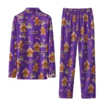 East Carolina Pirates Long Pajama Set Personalized Candy Scatter Purple Best Selling