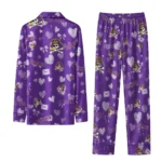 East Carolina Pirates Long Pajama Set Personalized Heart Charms Purple Best Selling