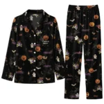 East Carolina Pirates Long Pajama Set Personalized Icon Confetti Black Best Selling