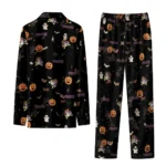 East Carolina Pirates Long Pajama Set Personalized Icon Confetti Black Best Selling