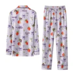East Carolina Pirates Long Pajama Set Personalized Ribbon Florals Purple Best Selling