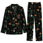 Eastern Michigan Eagles Long Pajama Set Personalized Icon Confetti Black Best Selling