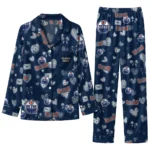 edmonton oilers long pajama set customized heart charms blue best selling.webp