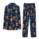Fiu Panthers Long Pajama Set Custom Candy Scatter Blue Best Selling