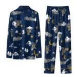 Fiu Panthers Long Pajama Set Custom Cloud Stars Blue Best Selling