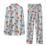 Fiu Panthers Long Pajama Set Custom Ribbon Florals Blue Best Selling
