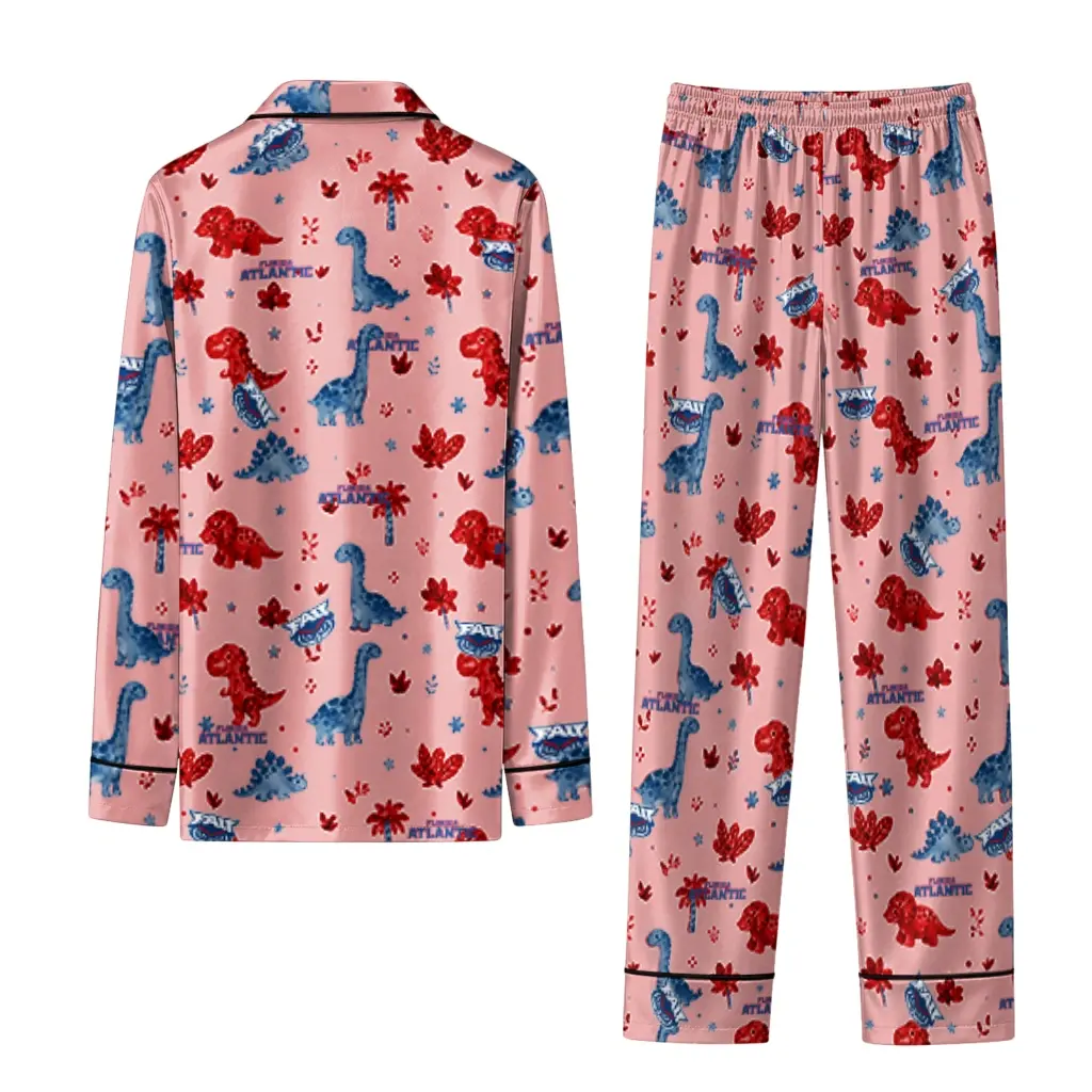 Florida Atlantic Owls Long Pajama Set Personalized Character Scatter Fashion Forward Florida Atlantic Owls Long Pajama Set Personalized Character Scatter Fashion Forward