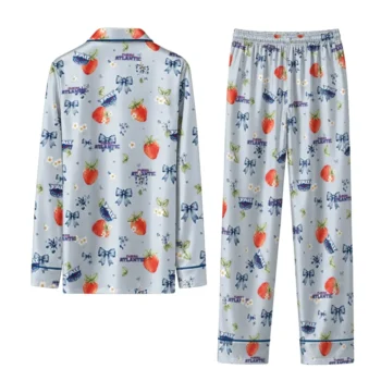 Florida Atlantic Owls Long Pajama Set Personalized Ribbon Florals Blue Fashion Forward