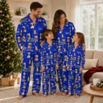 Florida Gators Long Pajama Set Customized Animal Scatter Blue Best Selling