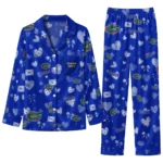 Florida Gators Long Pajama Set Customized Heart Charms Blue Best Selling