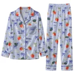 Florida Gators Long Pajama Set Customized Ribbon Florals Blue Best Selling