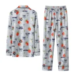 florida panthers long pajama set customized ribbon florals red best selling.webp