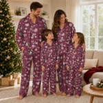 Florida State Seminoles Long Pajama Set Personalized Heart Charms Garnet Best Selling