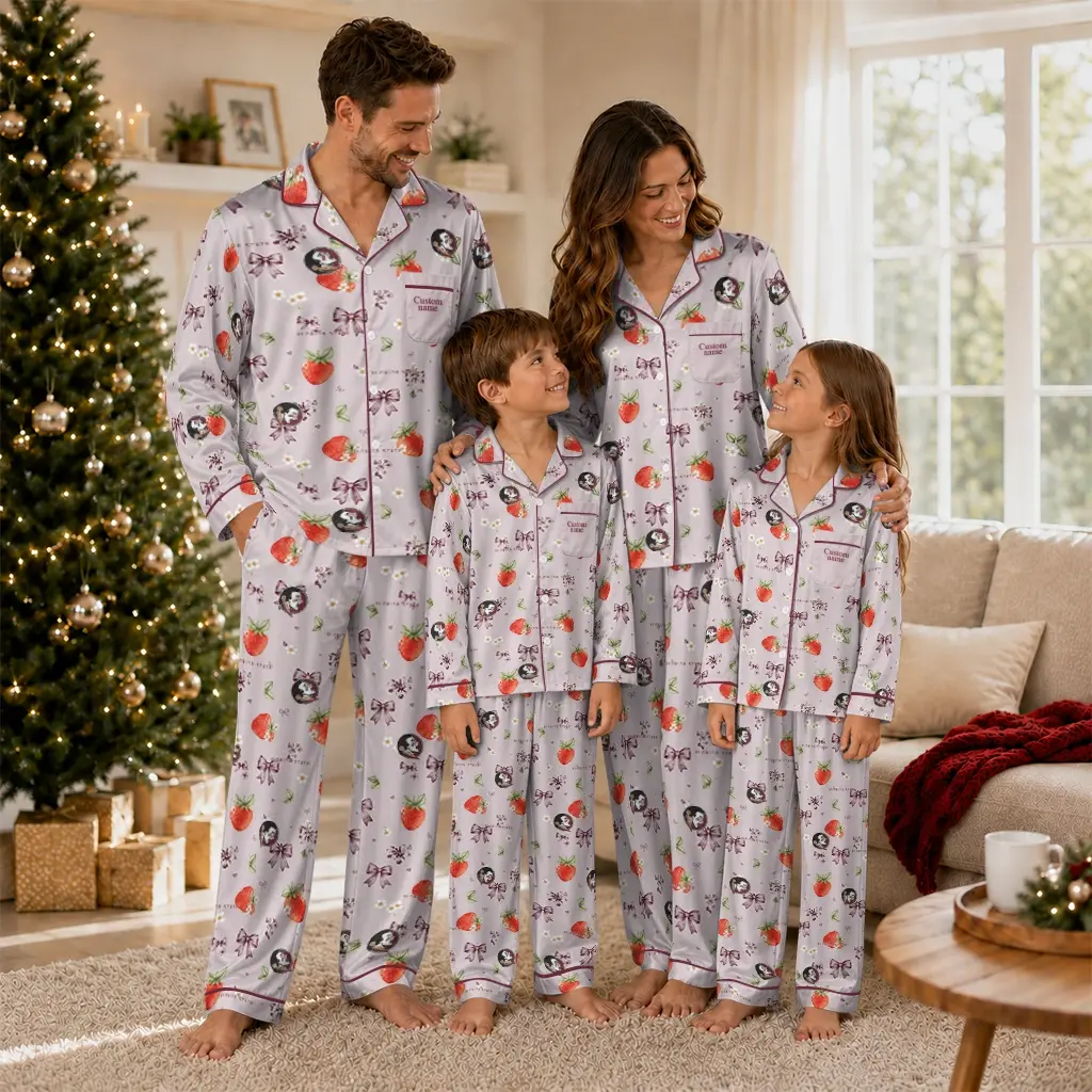 Florida State Seminoles Long Pajama Set Personalized Ribbon Florals Garnet Latest Model Florida State Seminoles Long Pajama Set Personalized Ribbon Florals Garnet Latest Model