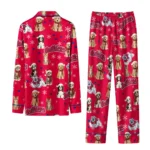 Fresno State Bulldogs Long Pajama Set Customized Animal Scatter Red Best Selling