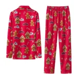 Fresno State Bulldogs Long Pajama Set Customized Candy Scatter Red Best Selling