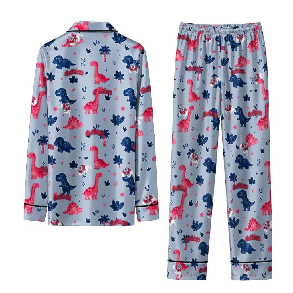 Fresno State Bulldogs Long Pajama Set Customized Character Scatter Fashion Forward Fresno State Bulldogs Long Pajama Set Customized Character Scatter Fashion Forward