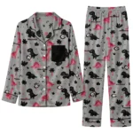 Georgia Bulldogs Long Pajama Set Custom Character Scatter Best Selling