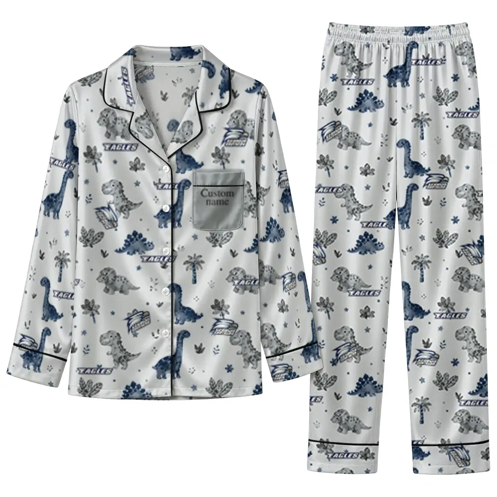 Georgia Southern Eagles Long Pajama Set Customized Character Scatter Best Selling Georgia Southern Eagles Long Pajama Set Customized Character Scatter Best Selling