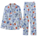 Georgia State Panthers Long Pajama Set - Personalized Ribbon Florals Blue 1 Georgia State Panthers Long Pajama Set Personalized Ribbon Florals Blue Best Selling