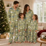 Georgia Tech Yellow Jackets Long Pajama Set Customized Cloud Stars Gold Best Selling