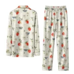 Georgia Tech Yellow Jackets Long Pajama Set Customized Ribbon Florals Gold Best Selling