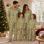 Georgia Tech Yellow Jackets Long Pajama Set Customized Snack Scatter Gold Best Selling