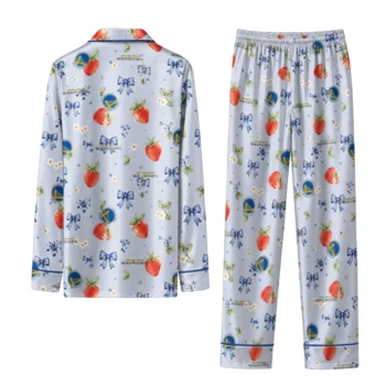 golden state warriors long pajama set customized ribbon florals blue fashion forward.webp