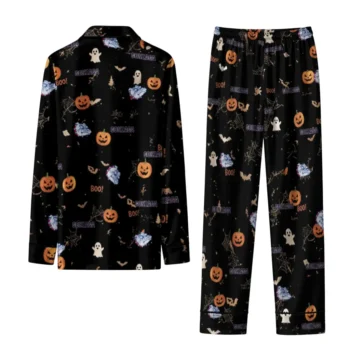 Gonzaga Bulldogs Long Pajama Set Custom Icon Confetti Black Fashion Forward
