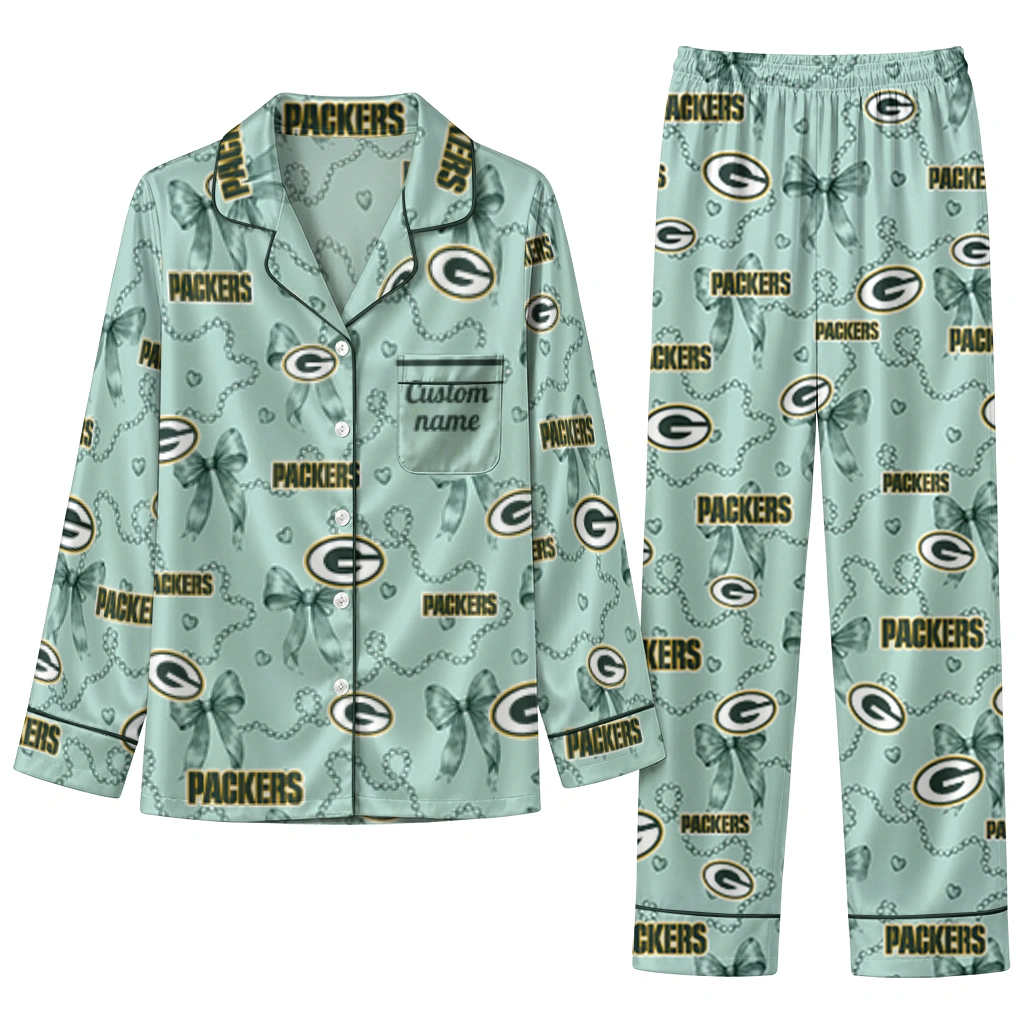 green bay packers long pajama set customized ribbon chains green best selling.webp green bay packers long pajama set customized ribbon chains green best selling.webp