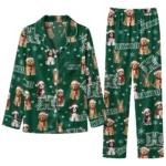 Hawaii Rainbow Warriors Long Pajama Set - Customized Animal Scatter Green 1 Hawaii Rainbow Warriors Long Pajama Set Customized Animal Scatter Green Best Selling