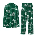 Hawaii Rainbow Warriors Long Pajama Set Customized Cloud Stars Green Best Selling