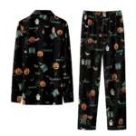 Hawaii Rainbow Warriors Long Pajama Set Customized Icon Confetti Black Best Selling