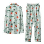 Hawaii Rainbow Warriors Long Pajama Set Customized Ribbon Florals Green Best Selling