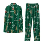 Hawaii Rainbow Warriors Long Pajama Set Customized Sprig Scatter Green Best Selling