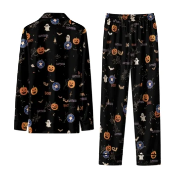 houston astros long pajama set personalized icon confetti black fashion forward.webp