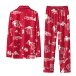 Houston Cougars Long Pajama Set Personalized Cloud Stars Red Best Selling