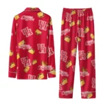 Houston Cougars Long Pajama Set Personalized Snack Scatter Red Best Selling