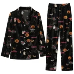 houston rockets long pajama set customized icon confetti black best selling.webp