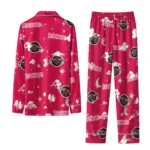 Houston Rockets Long Pajama Set Personalized Cloud Stars Red Best Selling