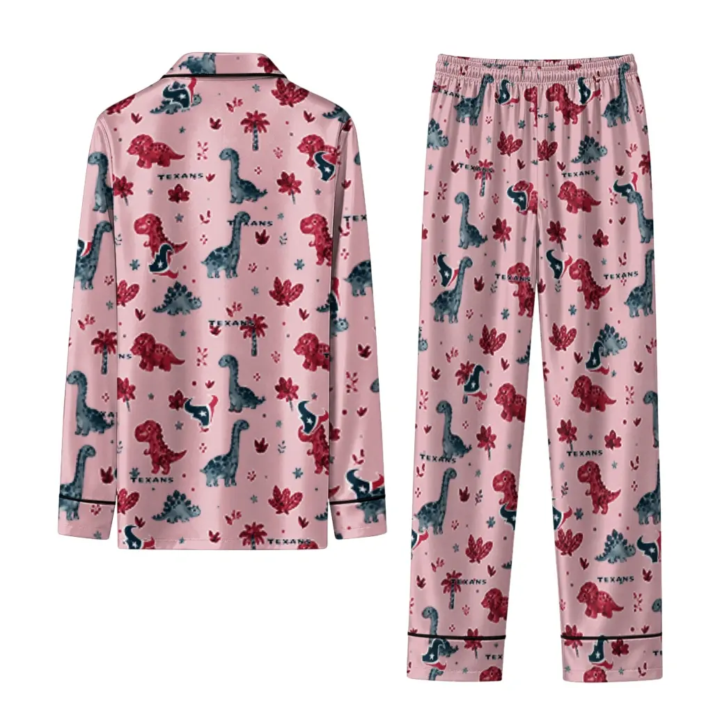 Houston Texans Long Pajama Set Custom Character Scatter Fashion Forward Houston Texans Long Pajama Set Custom Character Scatter Fashion Forward