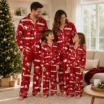 Indiana Hoosiers Long Pajama Set Custom Cloud Stars Red Best Selling