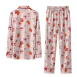 Indiana Hoosiers Long Pajama Set Custom Ribbon Florals Red Best Selling
