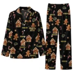 Iowa Hawkeyes Long Pajama Set Personalized Candy Scatter Black Best Selling